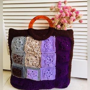 🔥NEW🔥 Crochet Handmade Large Tote, Handbag, Craft Bag with Lining